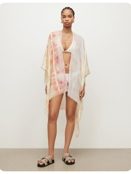 All Saints Other - ALLSAINTS Ruana Tie Dye Cover Up in Rainbow